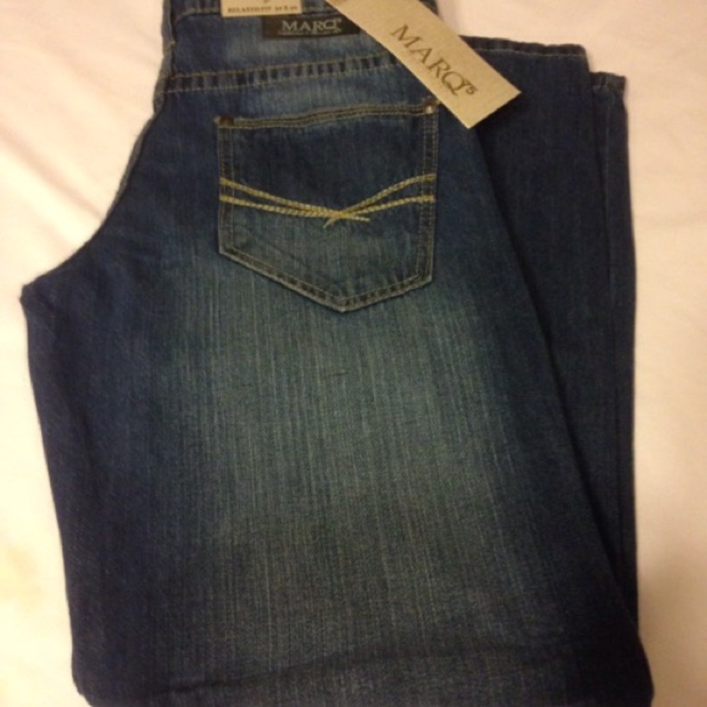 Marq75 Relaxed Fit Dark Wash Jeans